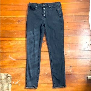 Madewell Button Fly 10” High Rise Skinny